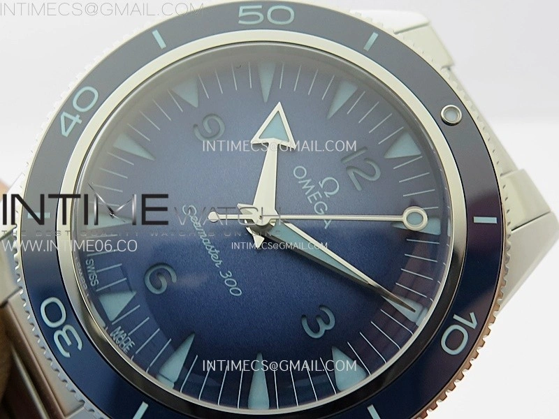 Seamaster 300 Master Spectre 234.30.41.21.03.002 SS VSF Best Edition Blue Dial on Bracelet A8912